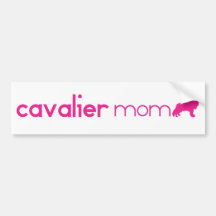 Cavalier King Charles Spaniel Mom Bumper Sticker