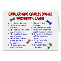 CAVALIER KING CHARLES SPANIEL Property Laws 2 cards