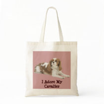 Cavalier King Charles Spaniel Tote Bag by normagolden Cavalier King Charles Spaniel Tote Bag