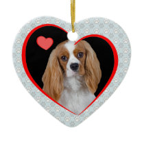 Cavalier King Charles Spaniel Valentine Ornament ornaments