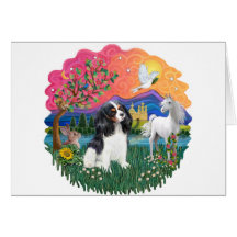 Cavalier King Charles (tri) Card