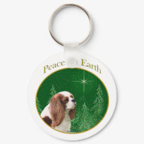 Cavalier Peace on Earth Keychain