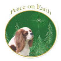 Cavalier Peace on Earth stickers
