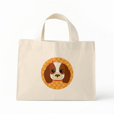 Cavalier spaniel tote bags by JellyRollDesigns
