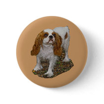 Cavalier Spaniel Button or Badge