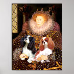 Cavaliers (2) - Queen Elizabeth Print