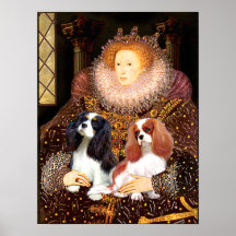 Cavaliers (2) - Queen Elizabeth Print