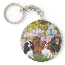 Cavaliers (4) - in Monet's Garden Key Chains