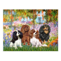 Cavaliers (4) - in Monet's Garden Post Cards