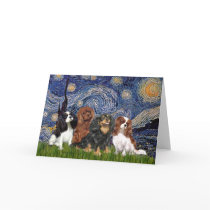 Cavaliers (four) - Starry Night cards
