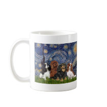 Cavaliers (four) - Starry Night mugs