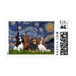 Cavaliers (four) - Starry Night Postage