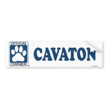 Cavaton Blue bumper stickers