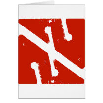 cave arrow flag cards
