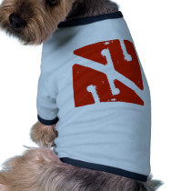 cave arrow flag dog tee