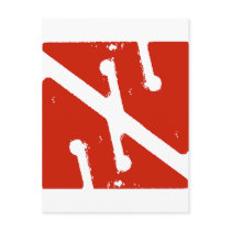cave arrow flag post cards