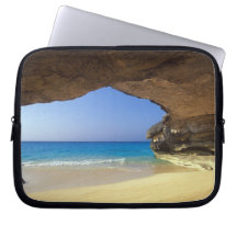 Cave at French Bay, San Salvador Island, Computer Sleeve