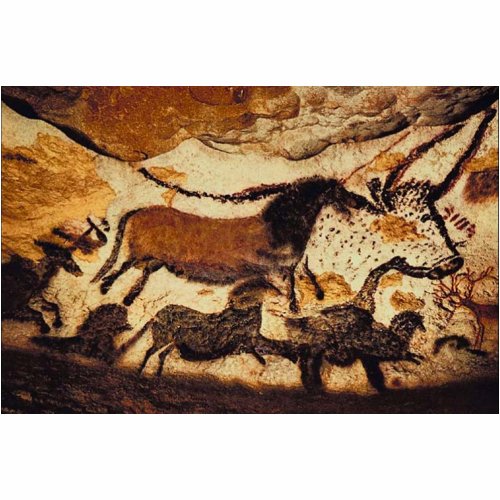 Cave paintings in Lascaux, France, circa 14,000 BC