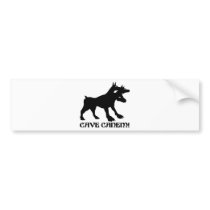 CAVE CANEM - BEWARE OF DOG Latin Bumper Stickers