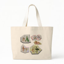 cave paintings canvas bag