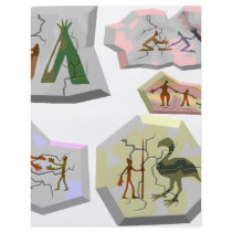 cave paintings flyer design