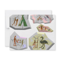 cave paintings personalized invites