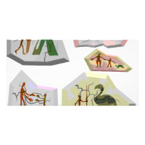 cave paintings photo card