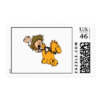 Caveboy & Pet Dragon stamp