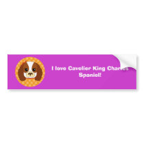 Cavelier spaniel bumper stickers