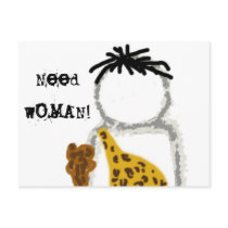 Caveman Ghost Post Card