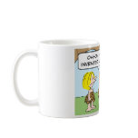 caveman invented writers block coffee mug