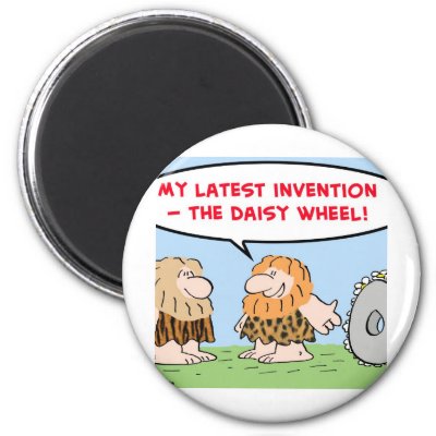 caveman invention daisy wheel computers magnet by rexfmay