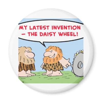 caveman invention daisy wheel computers magnet by rexfmay