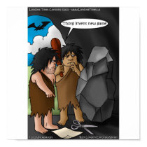 Caveman Invention Funny Posters posters