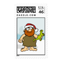 Caveman Santa Stamp by wislander Caveman Santa Stamp