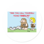caveman wheel homo habilis stickers