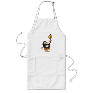 Caveman with Torch Aprons