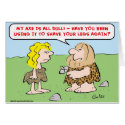 caveman, woman, axe, shave, legs cards by rexfmay caveman, woman, axe, shave, legs cards