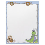 Cavemen and a Dinosaur Custom Letterhead