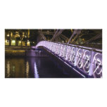 cavenagh bridge, singapore photo greeting card