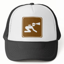 Caving Highway Sign hats