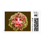 cavy radish wreath christmas postage