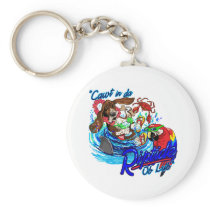 Cawt in da Riptide Key Chain
