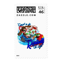Cawt in da Riptide Postage Stamp