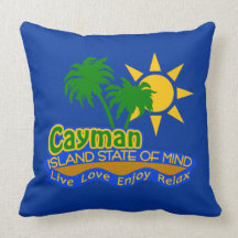 Cayman Island State of Mind pillow