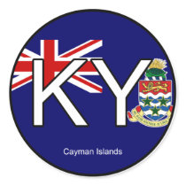 Cayman Islands Euro Sticker