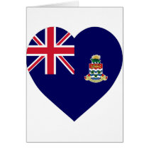 Cayman Islands Flag Heart cards