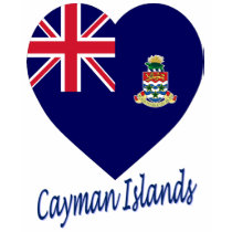 Cayman Islands Flag Heart t-shirts by Vexillophile Cayman Islands Flag Heart t-shirts
