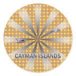 Cayman Islands Flag Map 2.0 Round Sticker