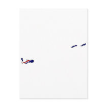 Cayman Islands flag map postcards
